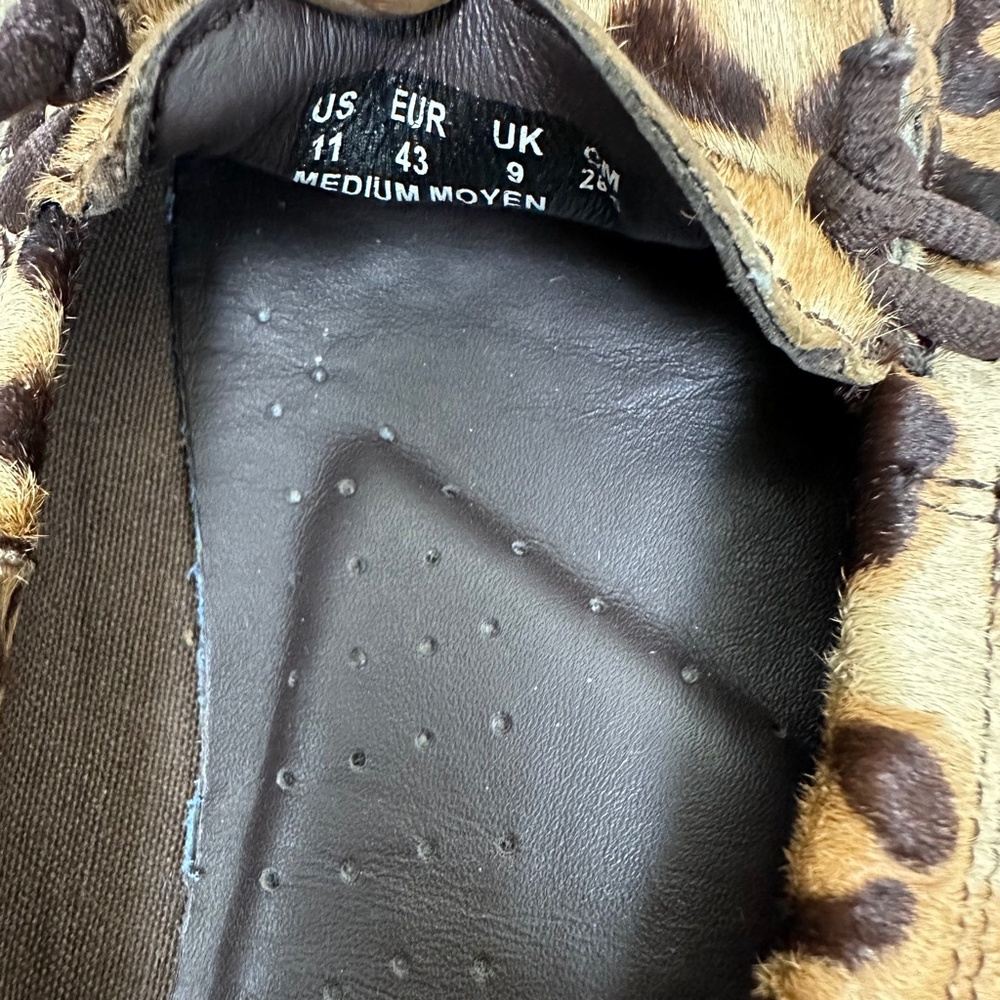 Hush Puppies Ceil H507064 Brown Animal Print Loafer Shoes size 11 M - Picture 5 of 5